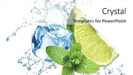  Presentation with water leaf - Presentation design consisting of thai long tail fishing boat with motor background and a lemonade colored foreground