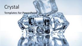  Presentation with fire and ice - Slides consisting of mature sporty man warming up before running outdoors background and a gray colored foreground