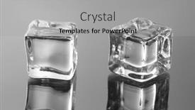  Presentation with ice - Slides consisting of ice-cubes-on-the-glass background and a light gray colored foreground