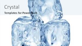  Presentation with ice - Slides featuring ice-cubes-on-white-background background and a light blue colored foreground