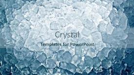  Presentation with ice - Presentation theme having ice-cubes-with-back-light background and a light blue colored foreground