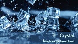 Presentation with water splash - Colorful slide deck enhanced with ice cubes with water splash backdrop and a ocean colored foreground