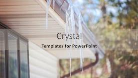  Presentation with gutter - Slide set consisting of ice-dam-in-gutter background and a light gray colored foreground