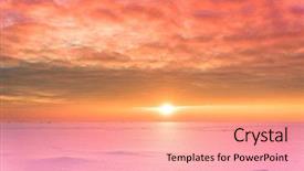  Presentation with desert - Slide set featuring ice desert night is coming background and a lemonade colored foreground