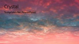  Presentation with desert - Colorful theme enhanced with ice desert over solid sea backdrop and a violet colored foreground