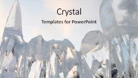  Presentation with ice - PPT theme with ice fence background and a light gray colored foreground