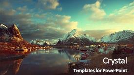  Presentation with galápagos islands - Cool new PPT layouts with ice fishing - snow in reine village lofoten backdrop and a tawny brown colored foreground