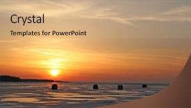  Presentation with purple floral ice - Presentation theme featuring hand holding running stop watch background and a lemonade colored foreground.