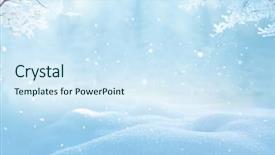  Presentation with snow flakes - Colorful theme enhanced with ice flakes - merry christmas and happy new backdrop and a sky blue colored foreground
