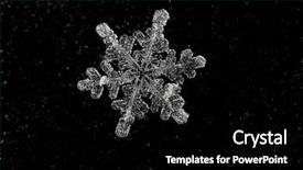  Presentation with abstract natural fresh green - Presentation theme having ice flakes - natural snow flake on abstract background and a black colored foreground