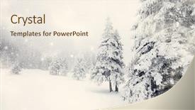  Presentation with vintage christmas - PPT layouts consisting of ice flakes - vintage christmas background with snowy background and a  colored foreground