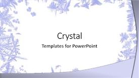  Presentation with frame border - Presentation design enhanced with ice flowers of several frosted background and a white colored foreground