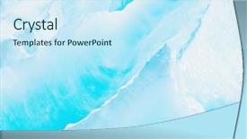  Presentation with ice blue - PPT theme featuring ice formations background and a cool aqua colored foreground