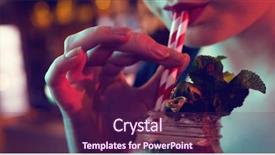  Presentation with cocktail bar - Amazing slides having ice hotel - modern woman having cocktail backdrop and a violet colored foreground