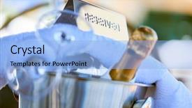  Presentation with luxury yacht - Slide deck consisting of ice hotel - romantic luxury evening on cruise background and a light blue colored foreground