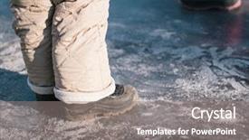  Presentation with poor child - Slides consisting of ice in the yard poor background and a gray colored foreground