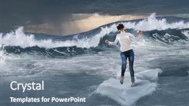  Presentation with entertainment - Presentation theme enhanced with ice innovation - most impressive entertainment technologies mixed background and a  colored foreground