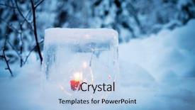  Presentation with fire ice - Cool new presentation with ice lantern with red candle backdrop and a light blue colored foreground