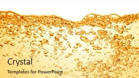  Presentation with orange - Amazing presentation having orange summer drink with bubbles backdrop and a blonde colored foreground