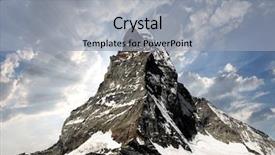  Presentation with alps - Colorful PPT layouts enhanced with ice mountain - matterhorn - swiss alps backdrop and a light gray colored foreground