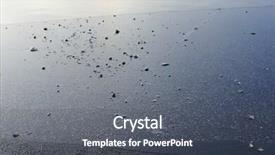  Presentation with winter ice - Theme with ice on river natural winter background and a  colored foreground