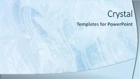  Presentation with winter ice - Slide deck having winter abstract - ice pattern background background and a sky blue colored foreground