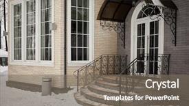  Presentation with bricks - Audience pleasing PPT layouts consisting of ice plant - house of bricks stone steps backdrop and a gray colored foreground