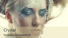  Presentation with winter ice - Presentation enhanced with cristmass - ice-princess christmas winter fairy woman background and a lemonade colored foreground