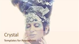  Presentation with winter ice - Slides having ice-princess-christmas-winter-fairy background and a cream colored foreground