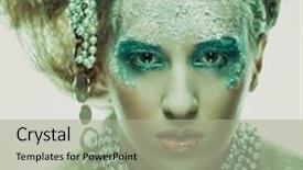  Presentation with winter ice - Amazing presentation design having cristmass - ice-princess christmas winter fairy woman backdrop and a mint green colored foreground
