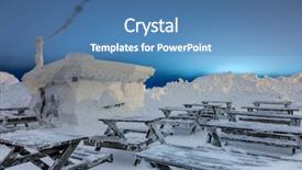  Presentation with blizzard - Slide set enhanced with  background and a  colored foreground