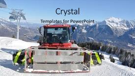  Presentation with snowplow - Slides with golden cupola in summer gardens peterhof russia background and a sky blue colored foreground.