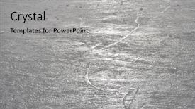  Presentation with ice rink - Audience pleasing slides consisting of ice rink backdrop and a light gray colored foreground