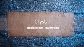  Presentation with eco paper - Presentation theme enhanced with ice sheet - christmas recycled eco paper background and a  colored foreground