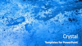  Presentation with metal - Beautiful presentation theme featuring ice sheet - grunge blue metal background backdrop and a  colored foreground