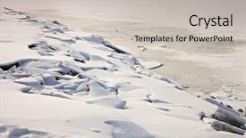  Presentation with ice frozen - Presentation with ice sheets frozen background and a light gray colored foreground