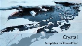  Presentation with ice frozen - Slides enhanced with ice sheets on a frozen background and a light blue colored foreground