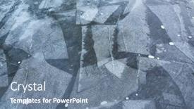  Presentation with ice frozen - Cool new theme with ice-sheets-on-a-frozen backdrop and a seafoam green colored foreground