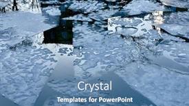  Presentation with ice frozen - PPT layouts having ice-sheets-on-a-frozen background and a teal colored foreground