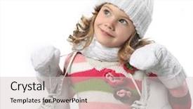  Presentation with figure skating - Audience pleasing slides consisting of ice skating - cute little girl in warm backdrop and a lemonade colored foreground