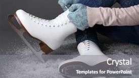  Presentation with skating - Slide deck featuring art - beautiful young lovers holding background and a tawny brown colored foreground