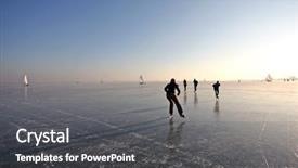  Presentation with skating - Slides with ice skating on the gouwzee background and a dark gray colored foreground