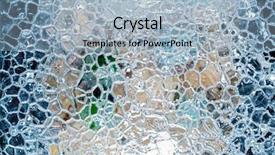  Presentation with cracking - PPT theme enhanced with ice texture using as background background and a light blue colored foreground