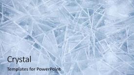  Presentation with ice - Colorful presentation design enhanced with ice texture backdrop and a light blue colored foreground