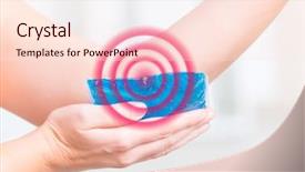  Presentation with pain - Cool new PPT theme with ice therapy - using cold gel compress backdrop and a lemonade colored foreground