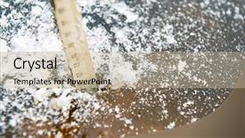  Presentation with measurement - Amazing slide deck having ice thickness measurement for making backdrop and a mint green colored foreground