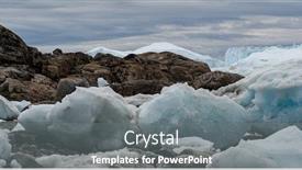  Presentation with climate change - Presentation theme with iceberg-and-ice-from-glacier background and a gray colored foreground