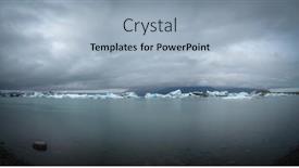  Presentation with iceberg - PPT layouts featuring iceberg-in-ice-lagoon-jokulsarlon background and a light blue colored foreground