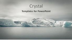  Presentation with lagoon - Cool new slide set with iceberg-in-ice-lagoon-jokulsarlon backdrop and a light gray colored foreground