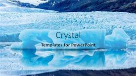  Presentation with cold water - Audience pleasing slide deck consisting of icebergs-along-the-shore backdrop and a light blue colored foreground